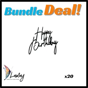 (1) Bundle Deal Side Cake Topper 20pc