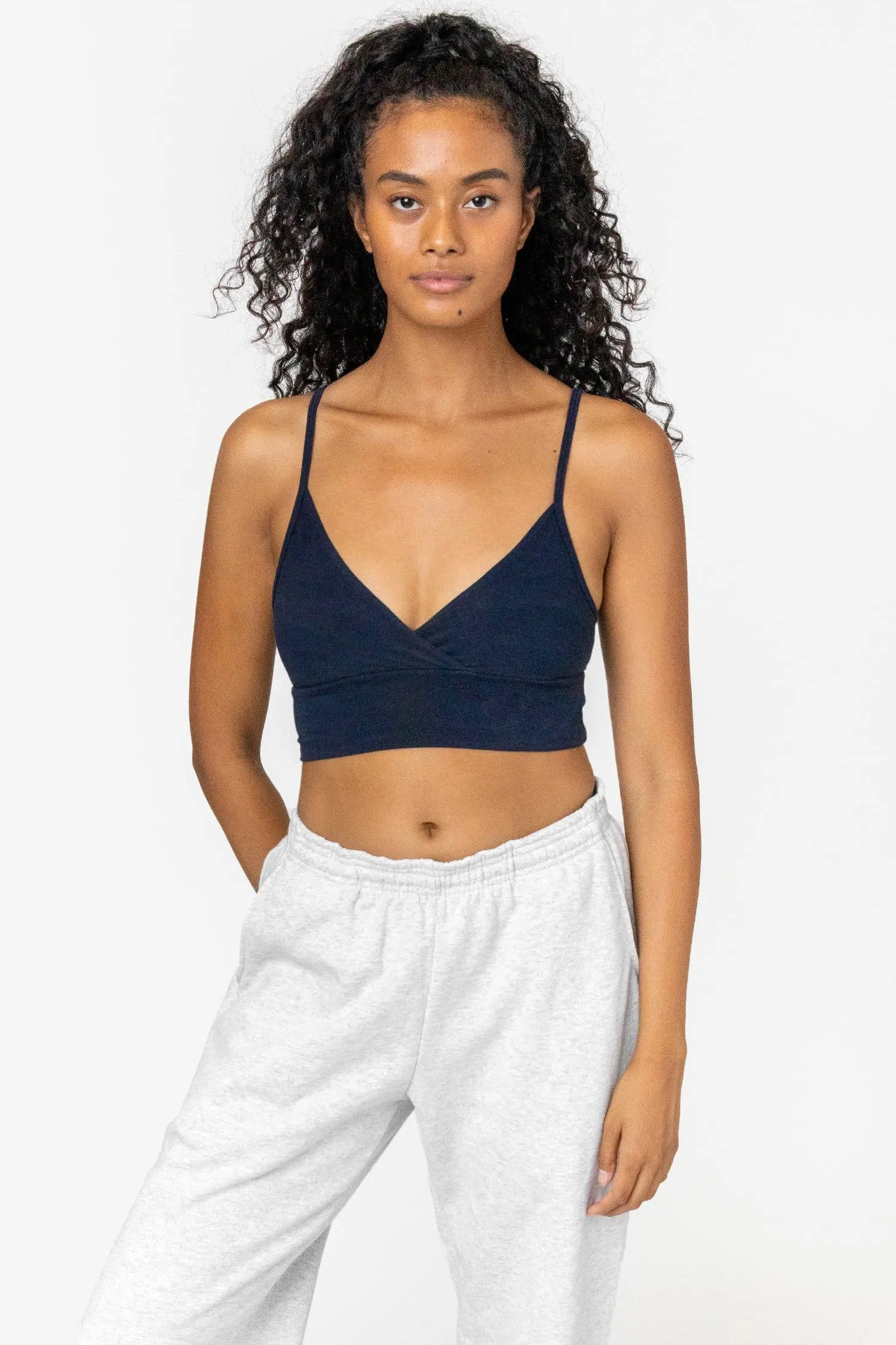 83076GD - Crossover Wrap Crop Top