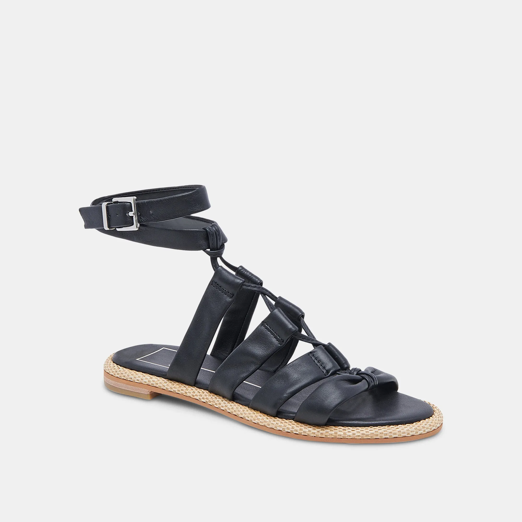 ADISON SANDALS BLACK LEATHER