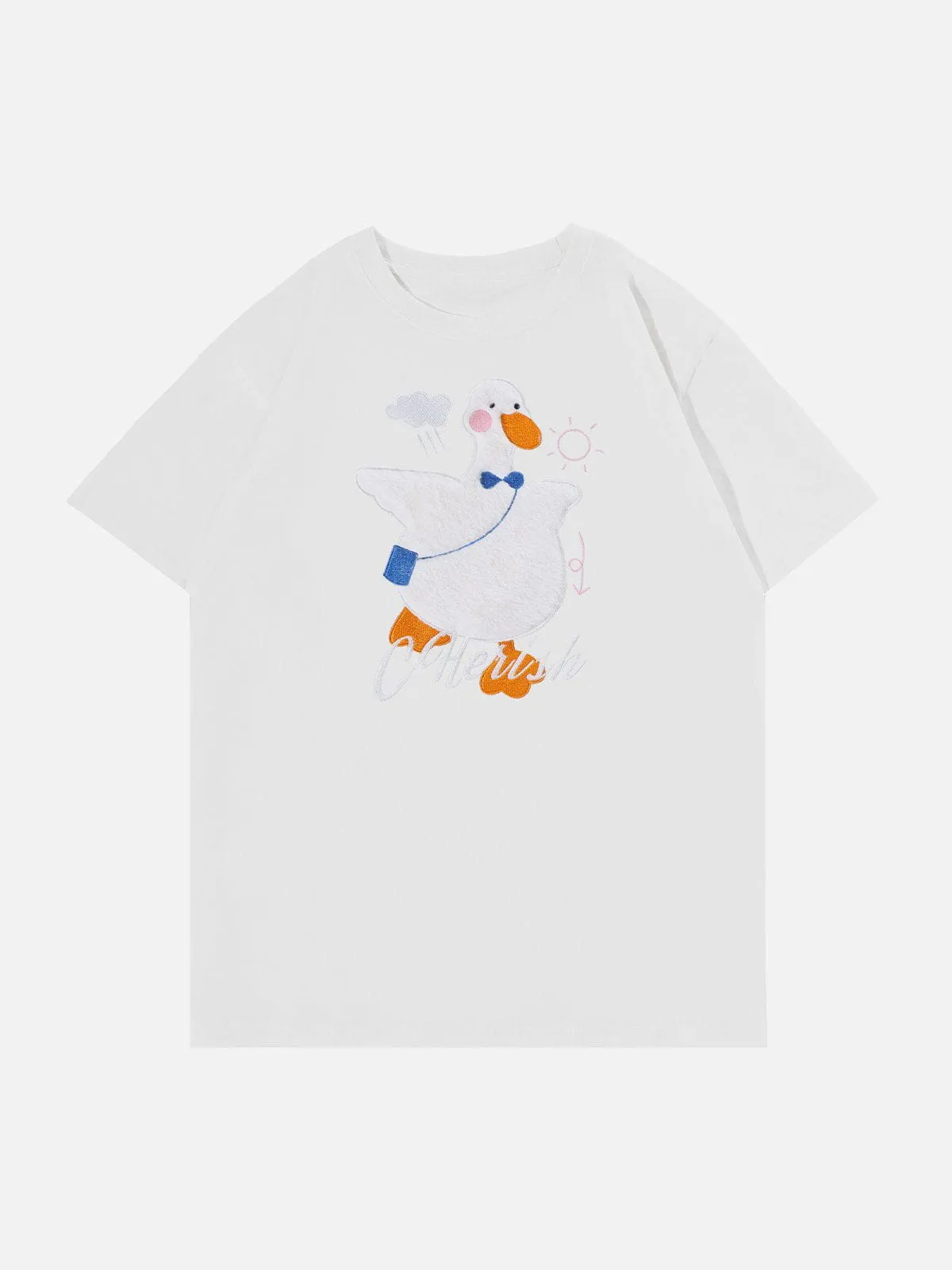 AlanBalen® - Cartoon Duck Patchwork Tee