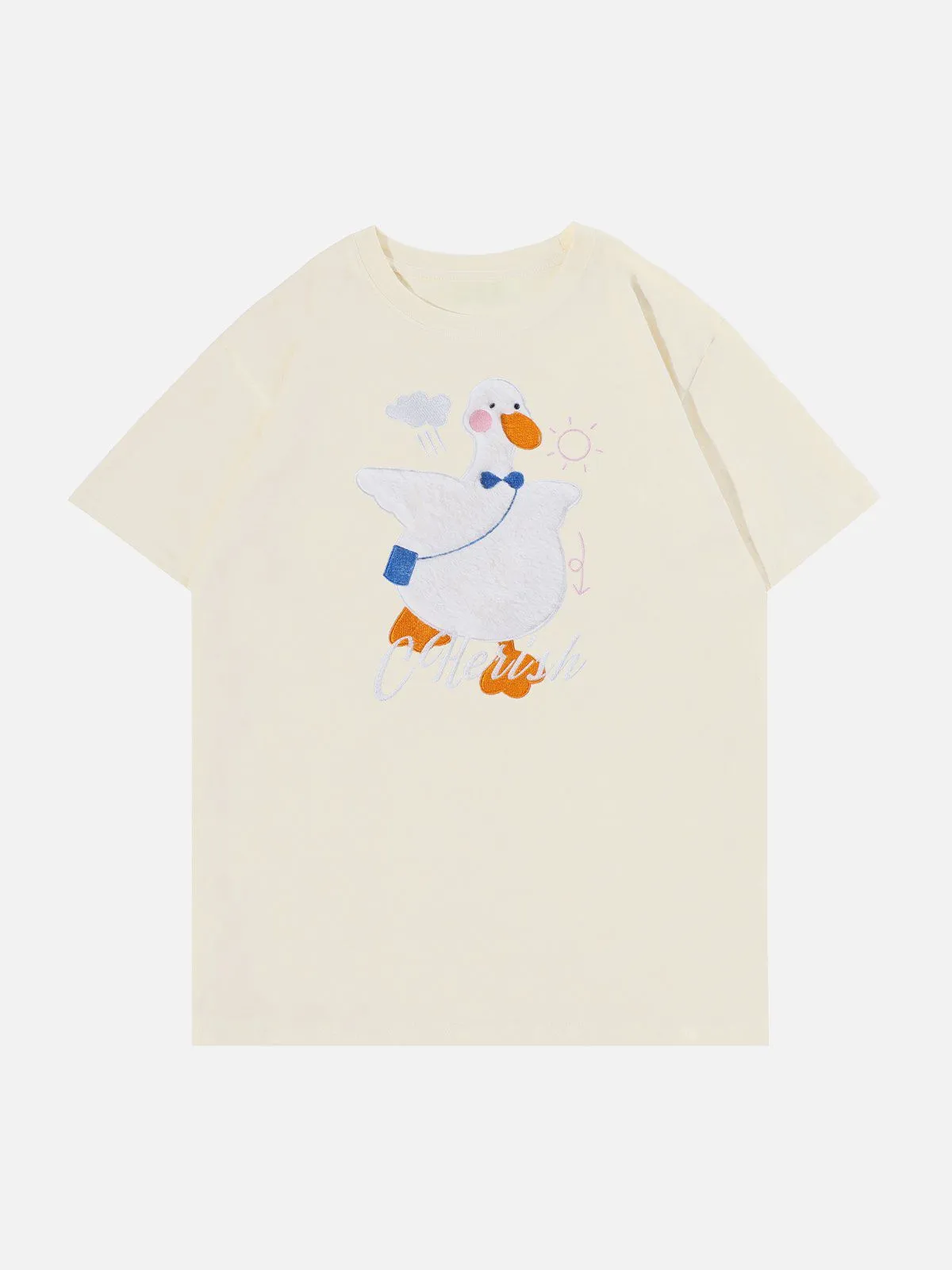 AlanBalen® - Cartoon Duck Patchwork Tee