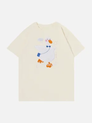 AlanBalen® - Cartoon Duck Patchwork Tee