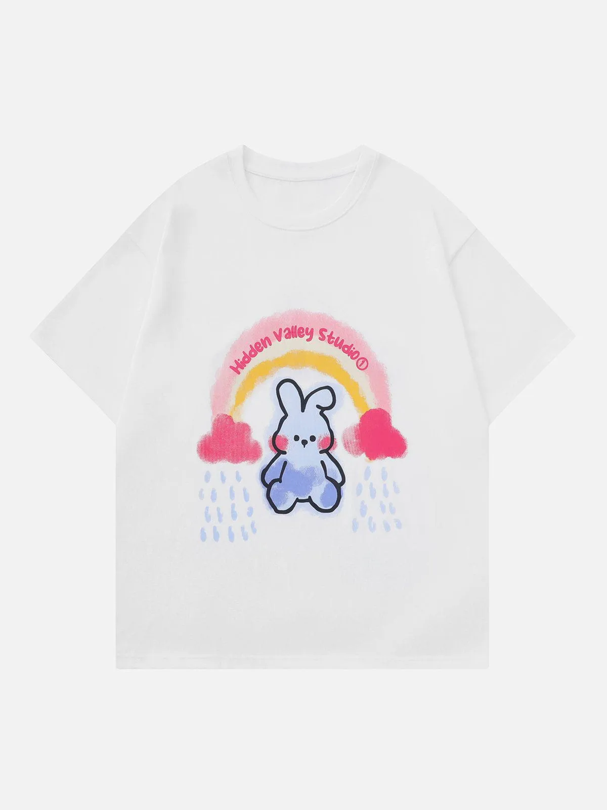 AlanBalen® - Cartoon Rabbit Graphic Tee