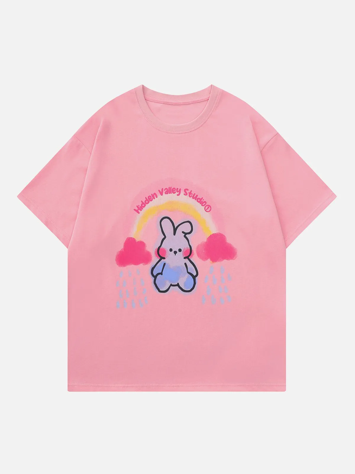 AlanBalen® - Cartoon Rabbit Graphic Tee