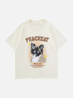 AlanBalen® - Cat Print Tee