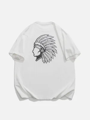 AlanBalen® - Ethnic Dress Portrait Print Tee