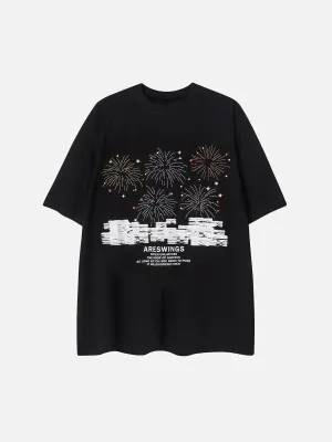 AlanBalen® - Fireworks Display Print Tee