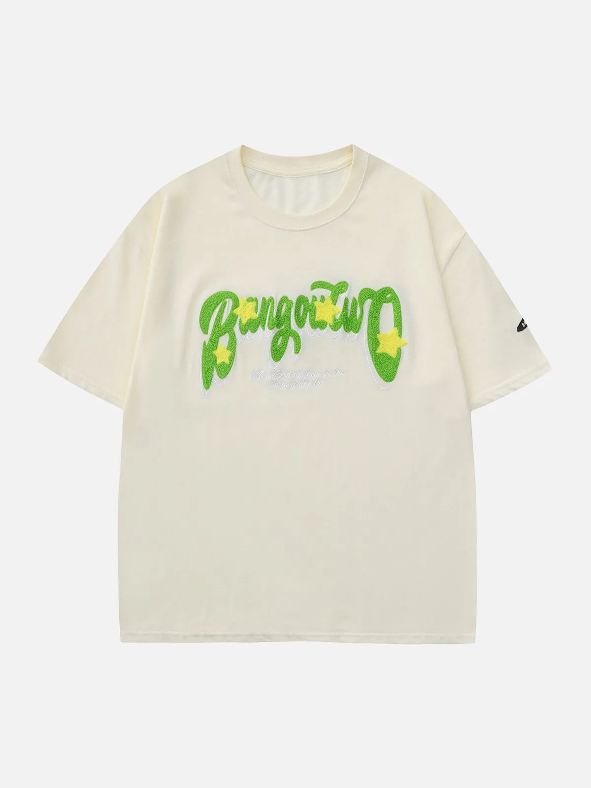 AlanBalen® - Flocking Letters Stars Tee