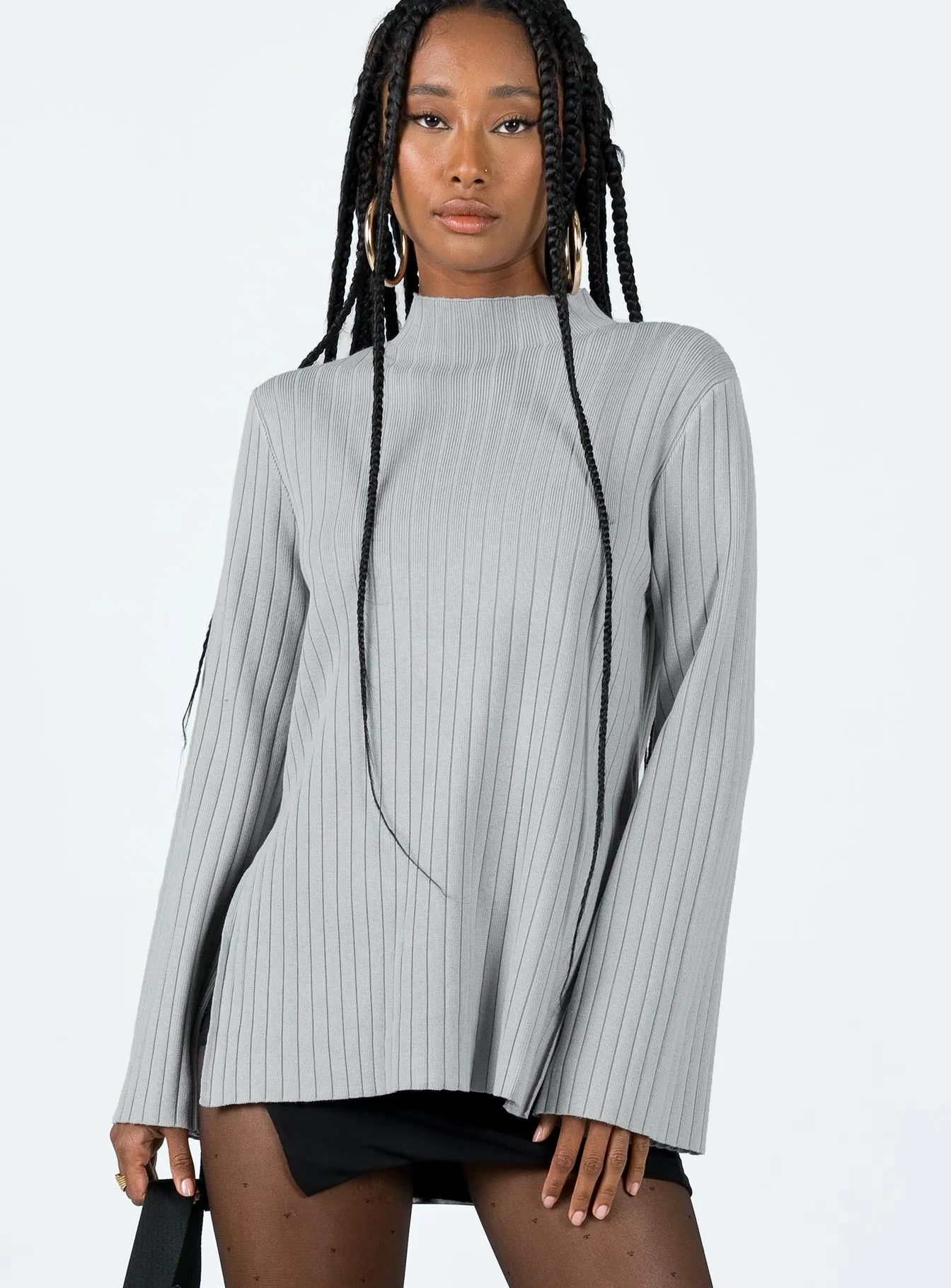 Allen Ribbed Sweater Grey