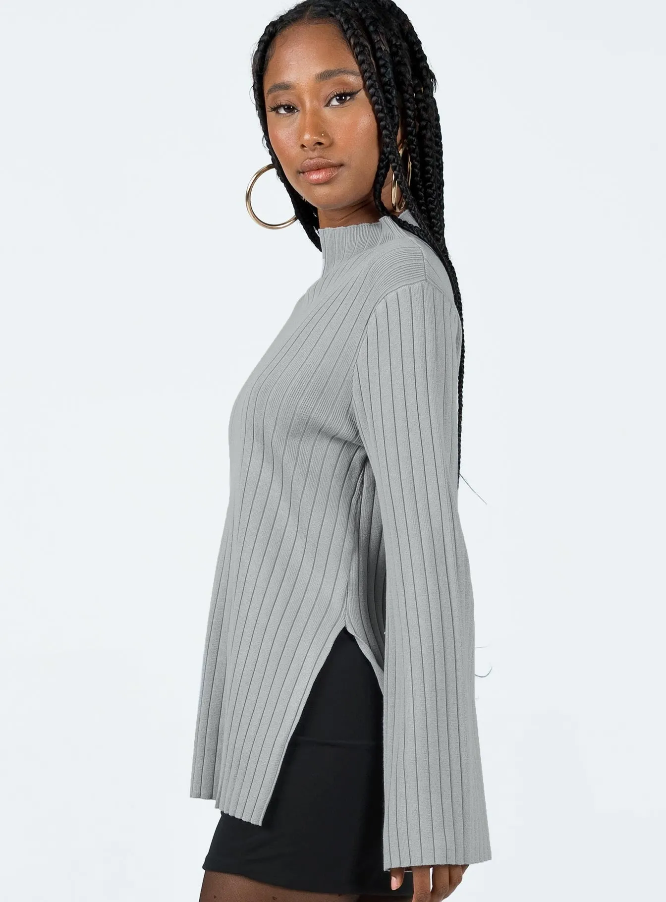 Allen Ribbed Sweater Grey