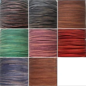 Antique 1mm Round Real Genuine Craft Jewellery Leather String Cord Lace Thong 5m