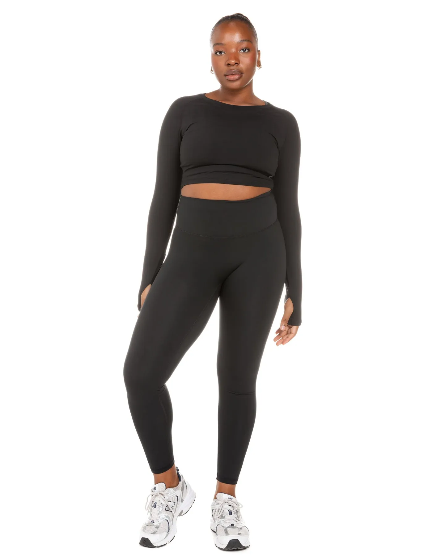 Aura Crop Long Sleeve - Black