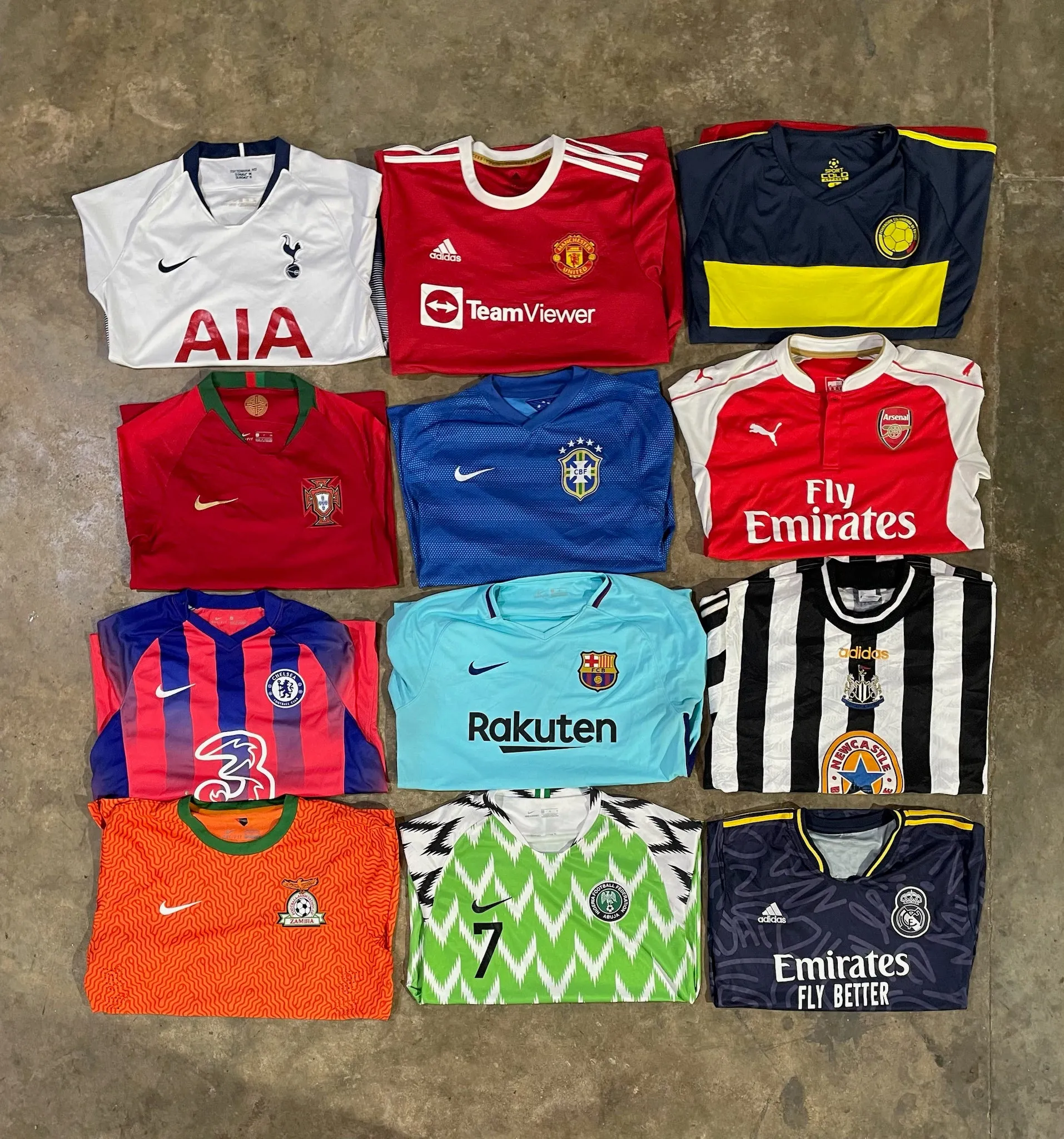 Authentic Football Jerseys - 65 Pcs