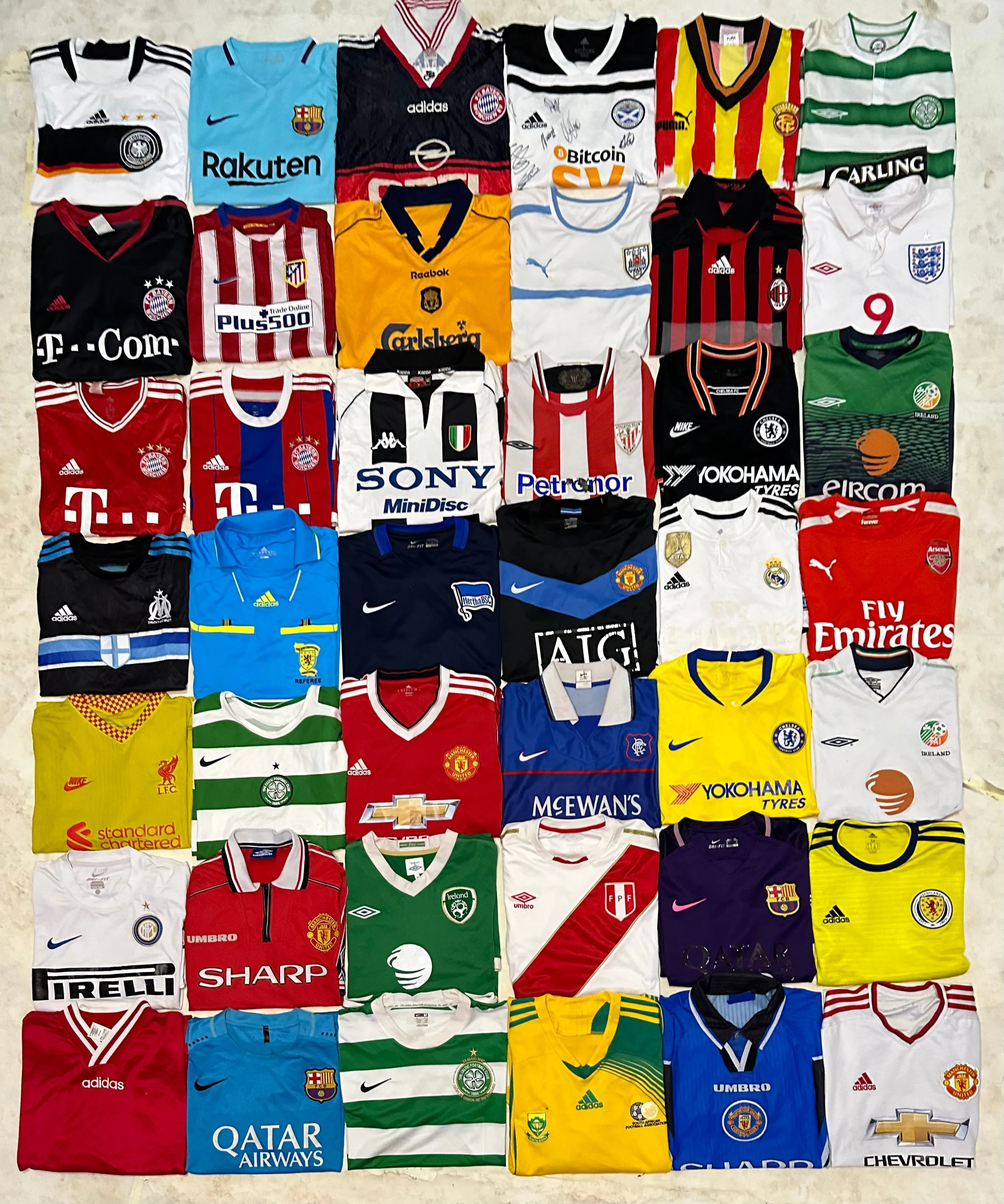 Authentic Vintage football jerseys 42 piece