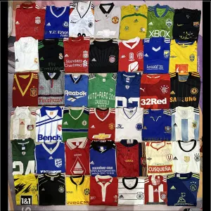 Authentic Vintage football T-shirts 43 pieces