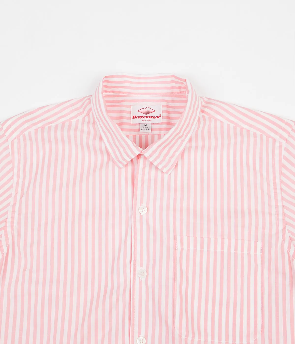 Battenwear Zuma Shirt - Pink Stripe