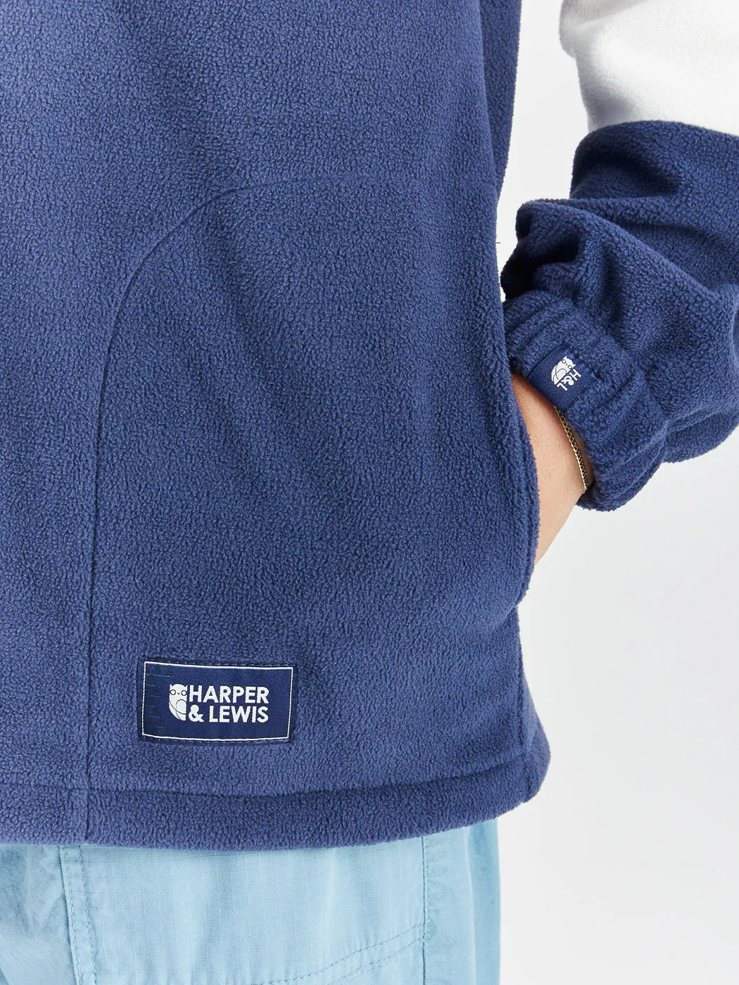 Berkley 1/4 Zip Fleece Navy & Cream