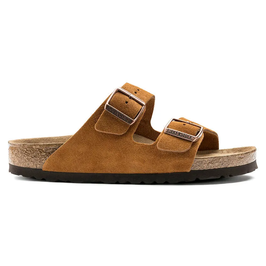 Birkenstock Mink Brown Soft Bed Suede Arizona Sandal