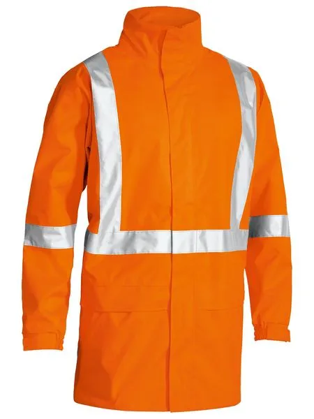 Bisley X Taped Hi Vis Rain Shell Jacket-(BJ6968T)