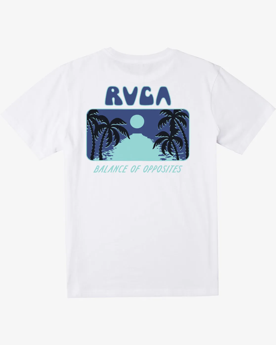 Blue Lagoon Short Sleeve T-Shirt - White