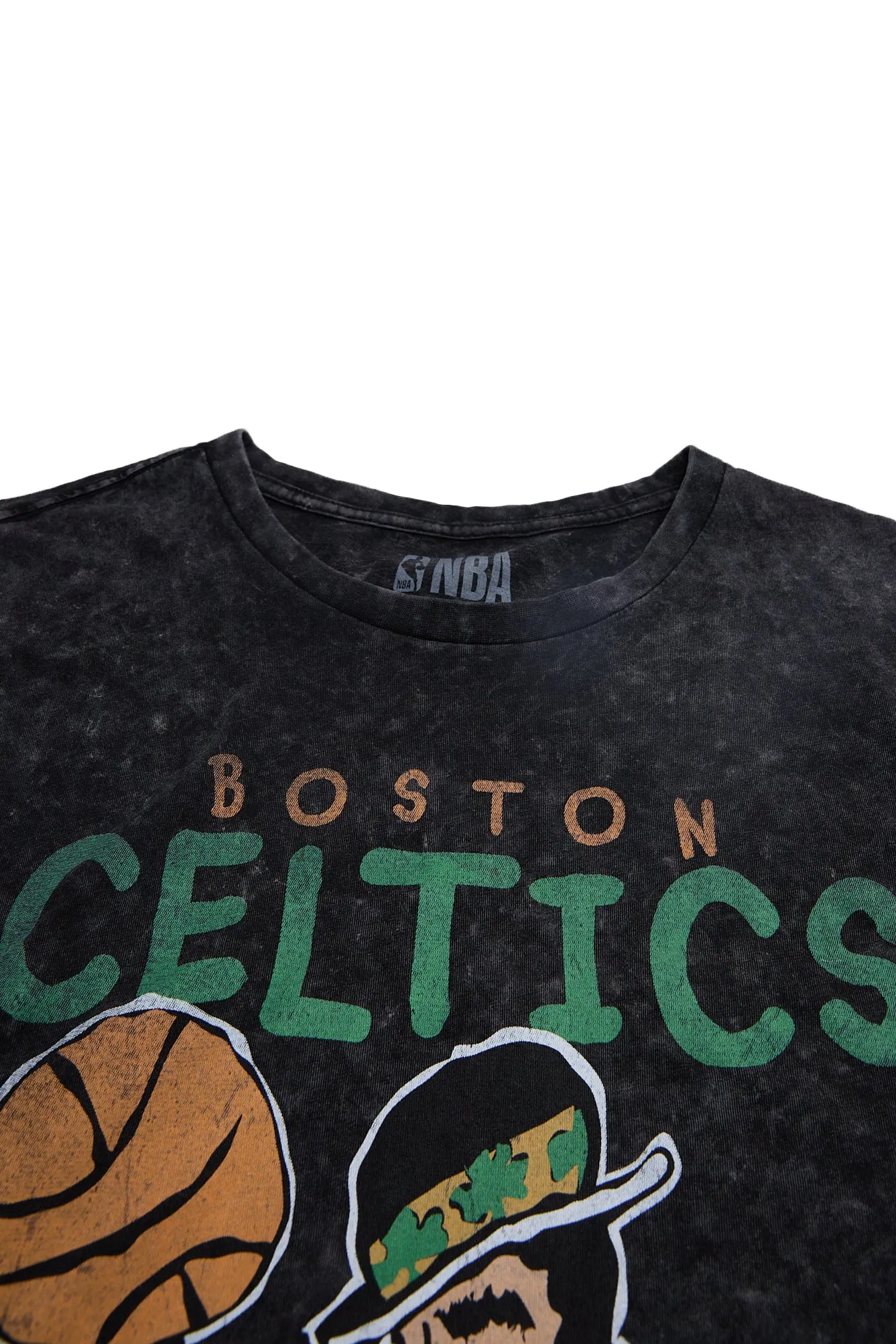 Boston Celtics Graphic Acid Wash Tee