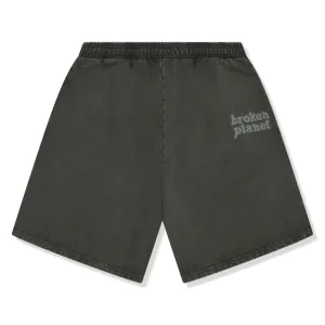 Broken Planet Basics Washed Soot Black Shorts