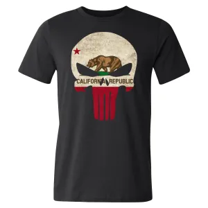 California Fearless Patriot Skull Shirt