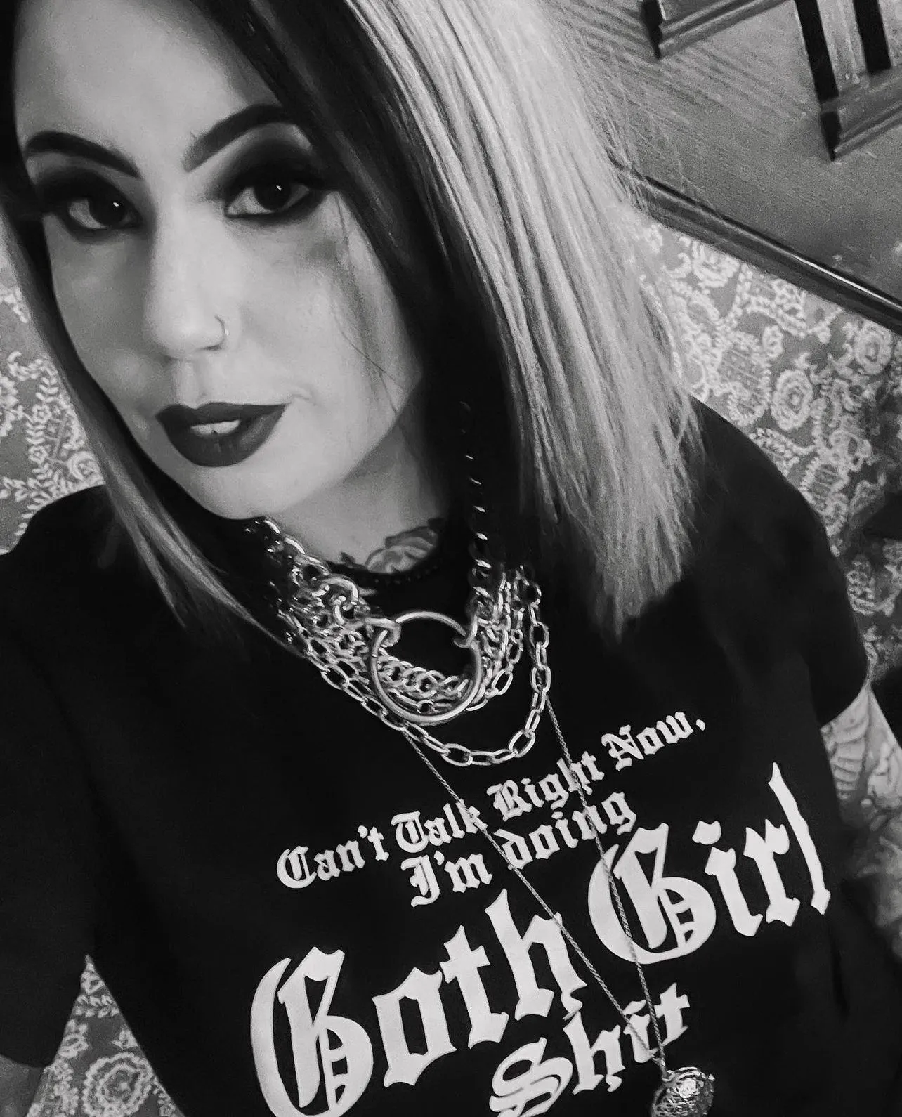 Can't Talk Right Now, I'm Doing Goth Girl Shit T-Shirt