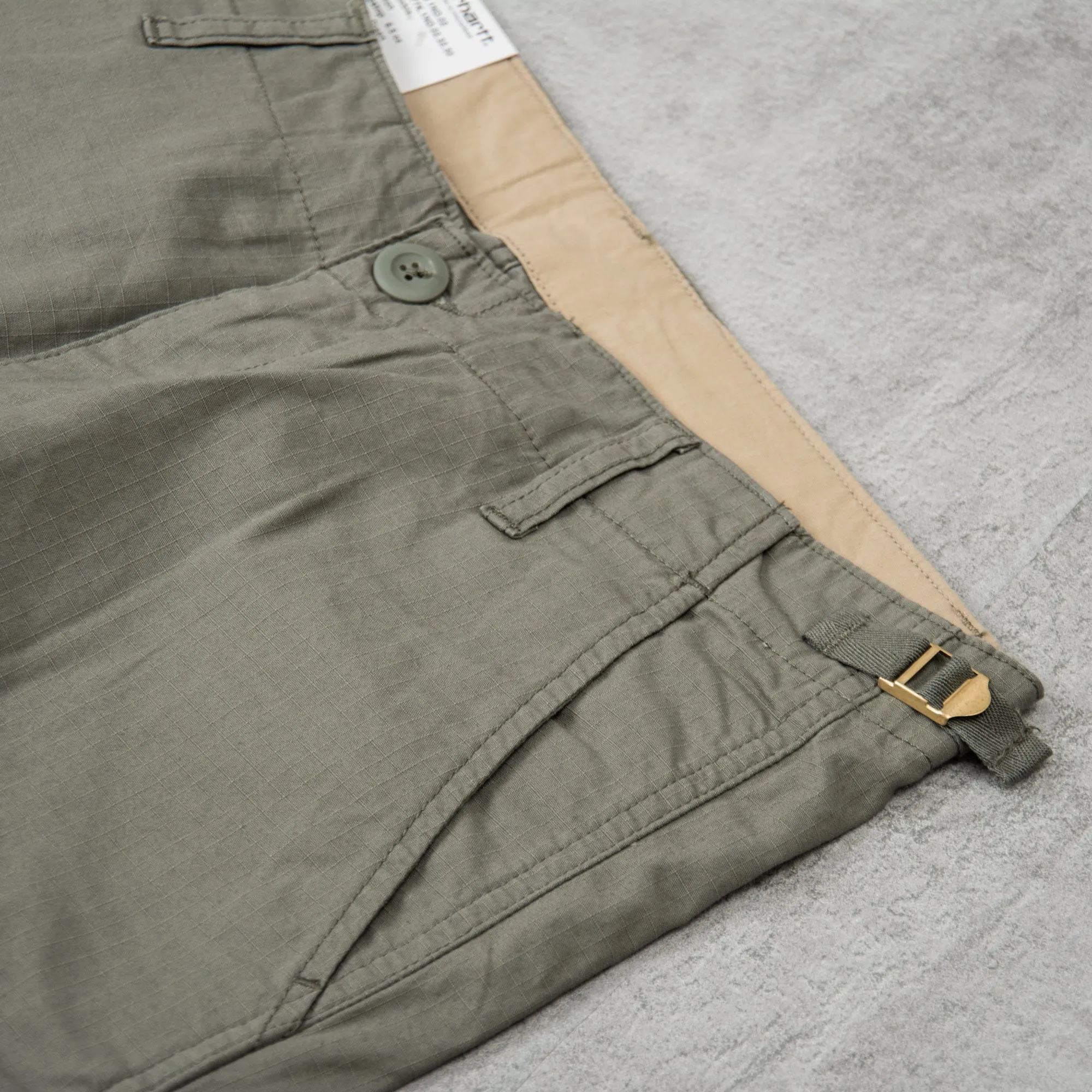 Carhartt WIP Aviation Cargo Pant - Smoke Green Rinsed