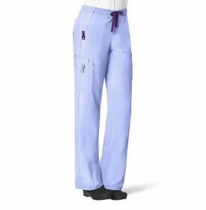 Carhartt Women's Force® Cross-Flex Utility Boot Cut Cargo Scrub Pant_Ceil Blue