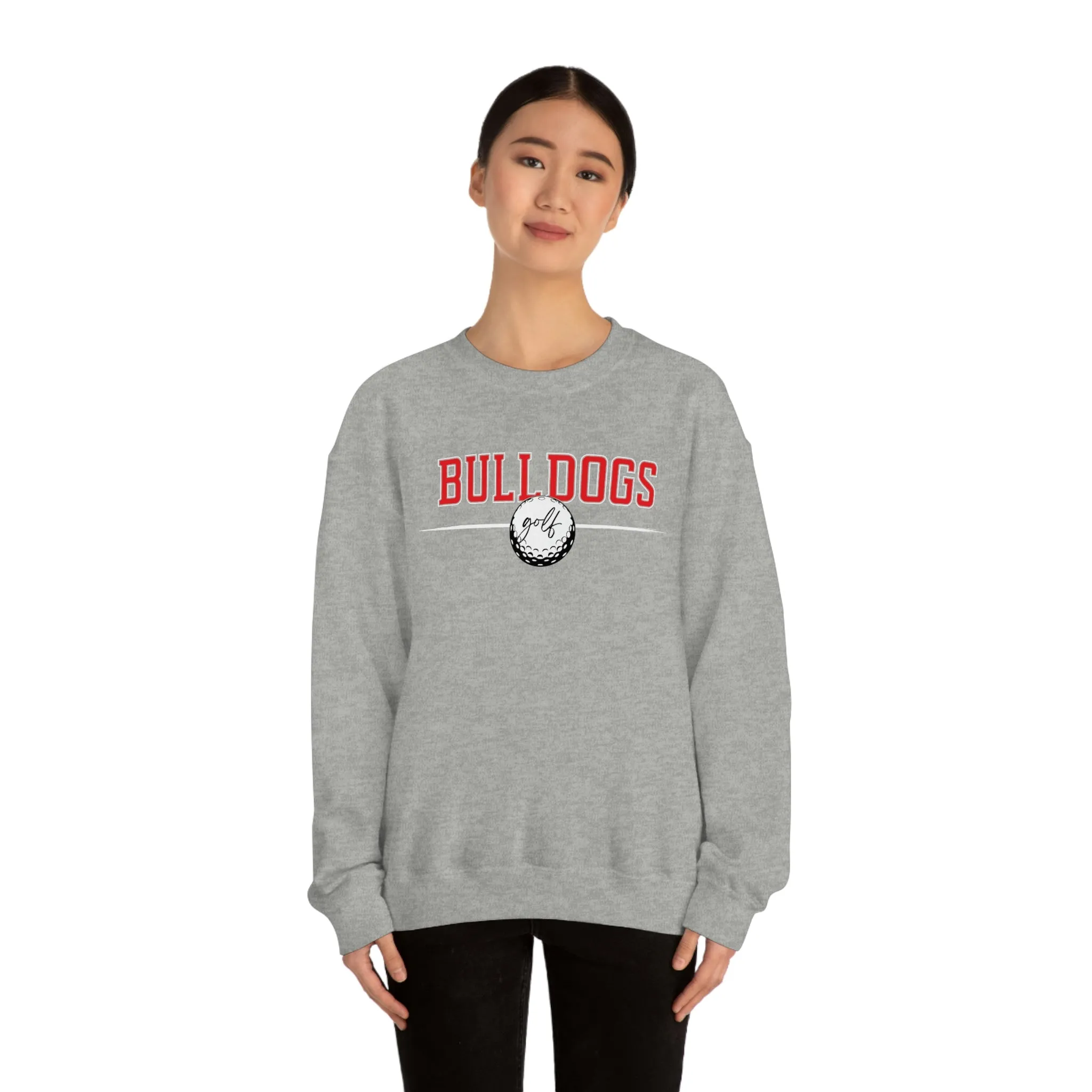 Cedartown Bulldogs Golf Gildan 18000 Unisex Heavy Blend Crewneck Sweatshirt