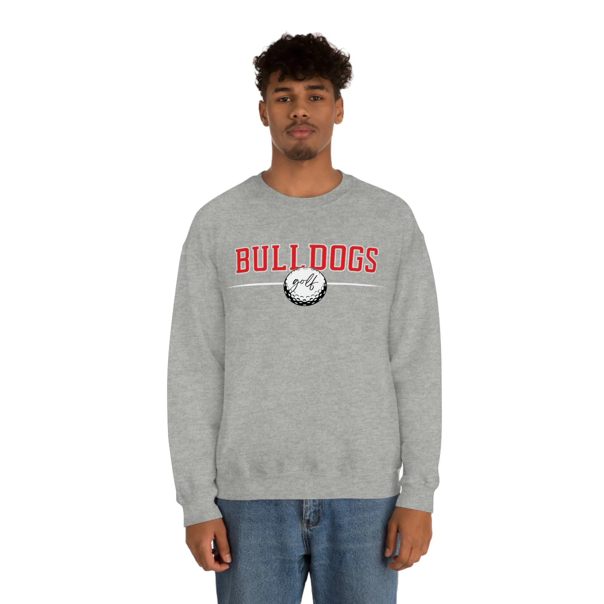 Cedartown Bulldogs Golf Gildan 18000 Unisex Heavy Blend Crewneck Sweatshirt