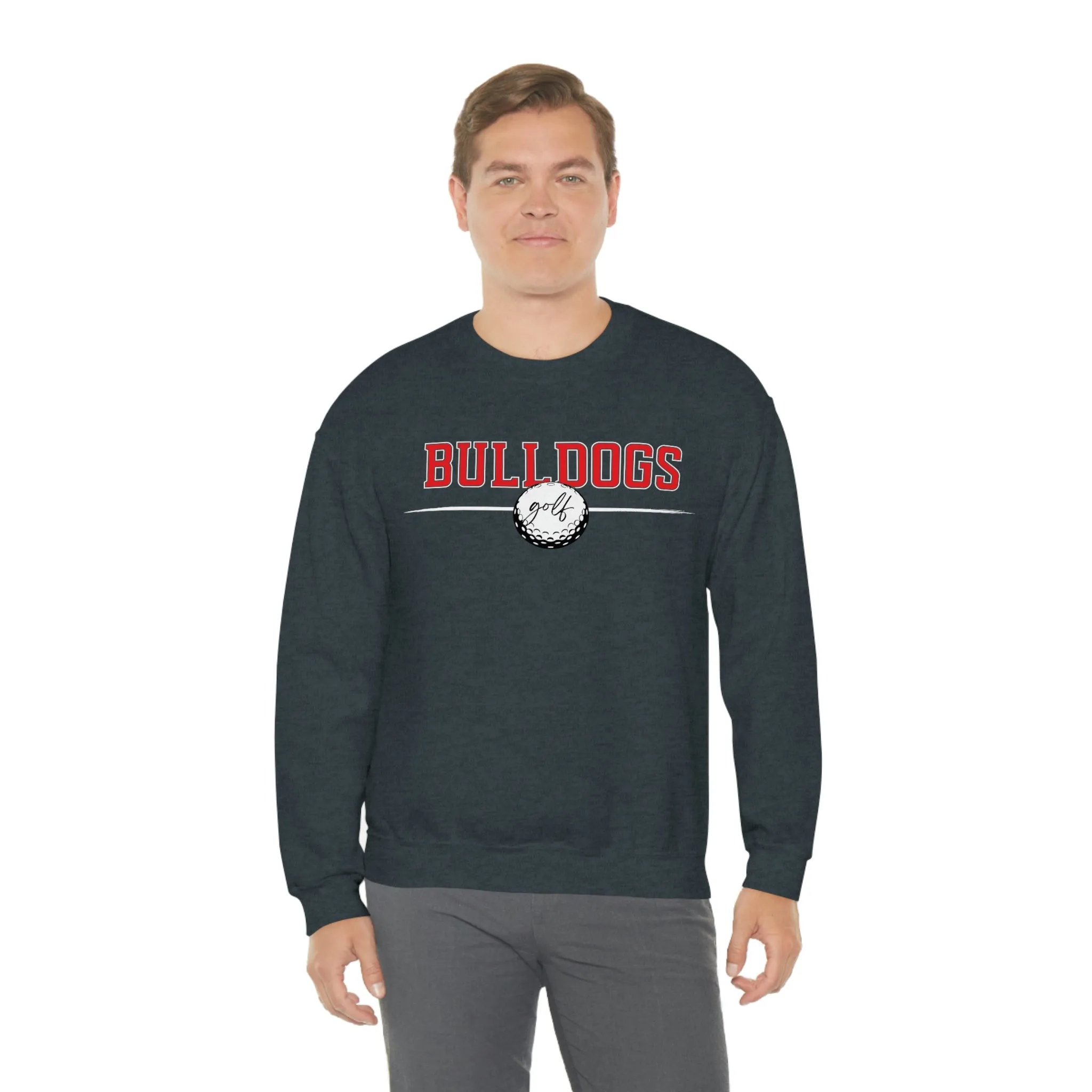 Cedartown Bulldogs Golf Gildan 18000 Unisex Heavy Blend Crewneck Sweatshirt