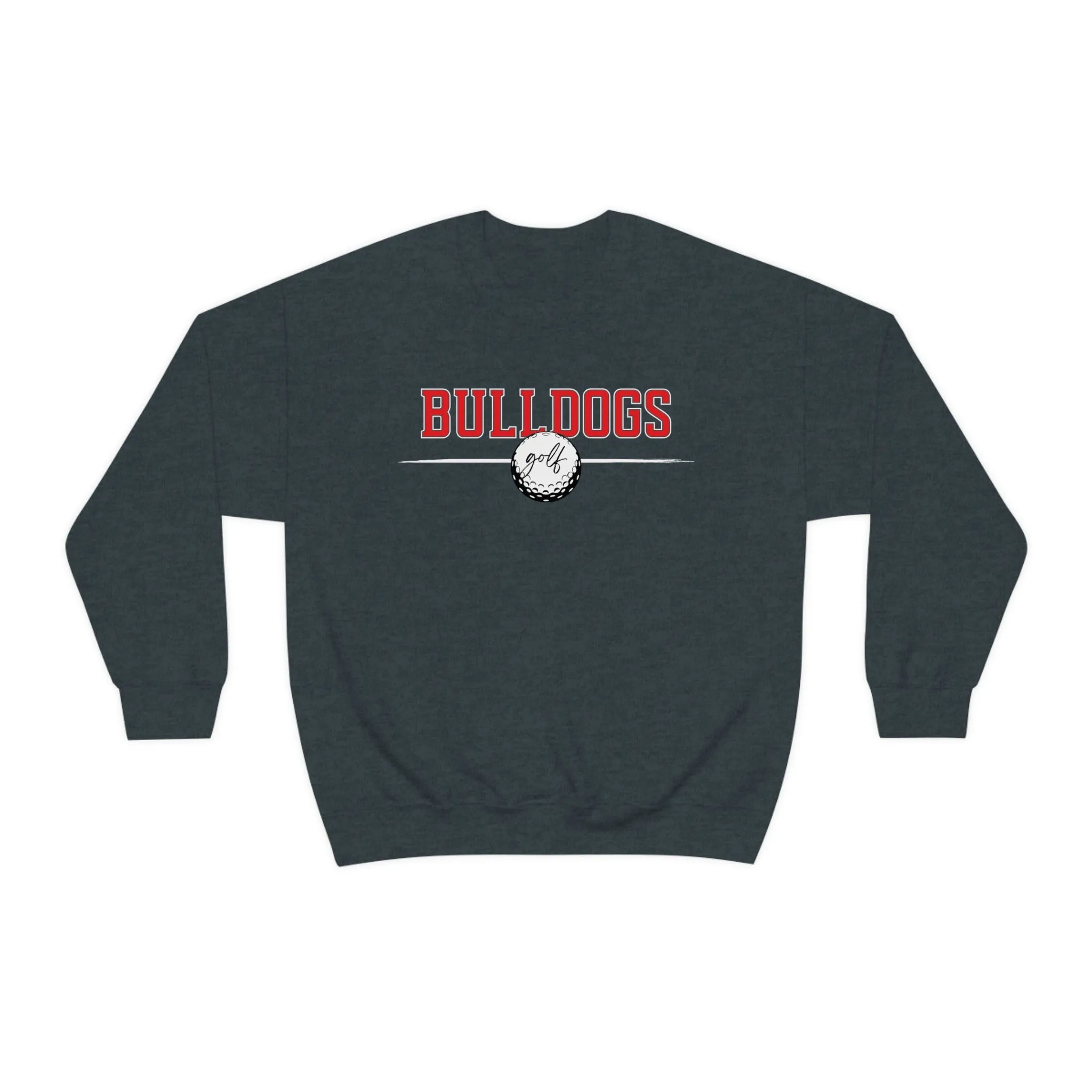 Cedartown Bulldogs Golf Gildan 18000 Unisex Heavy Blend Crewneck Sweatshirt