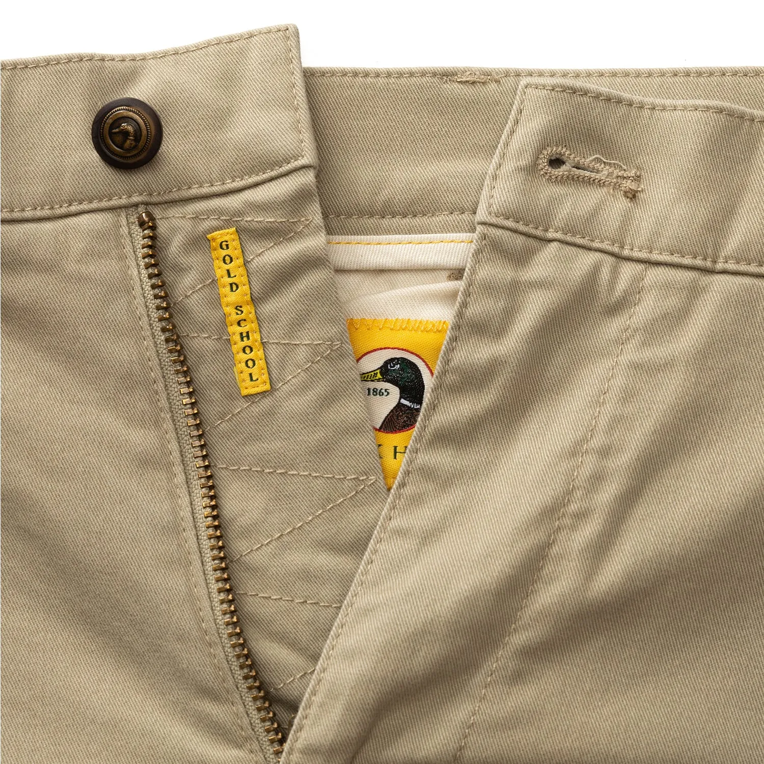 Classic Fit Gold School Chino - Khaki