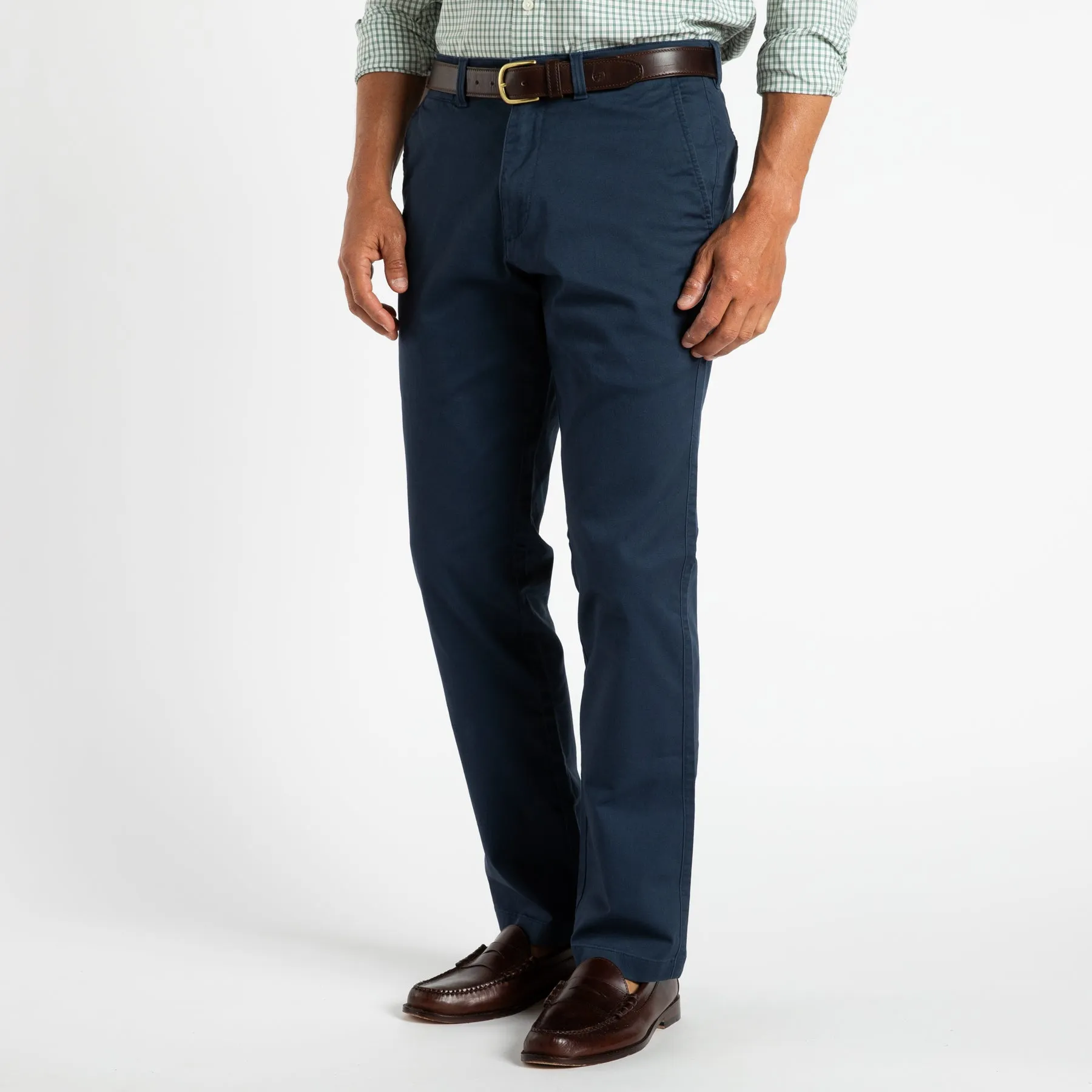 Classic Fit Gold School Chino - Navy