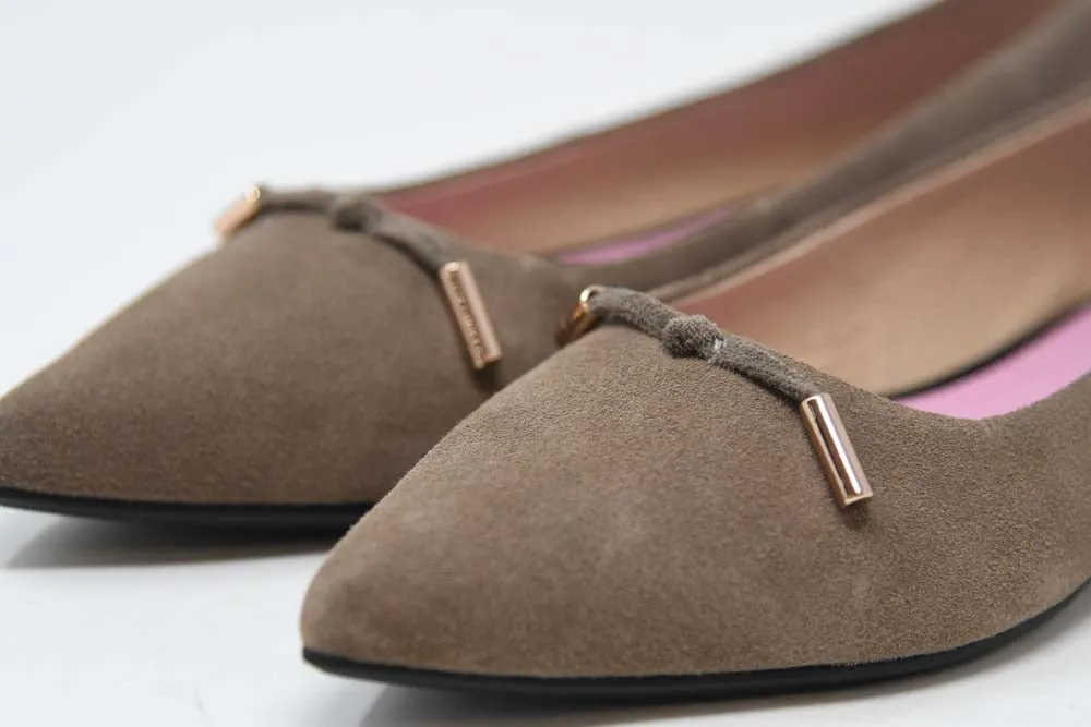 Claudia Taupe Suede