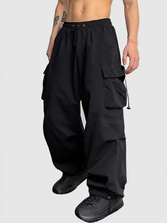 Collared T Shirt And Loose Fit Cargo Pants