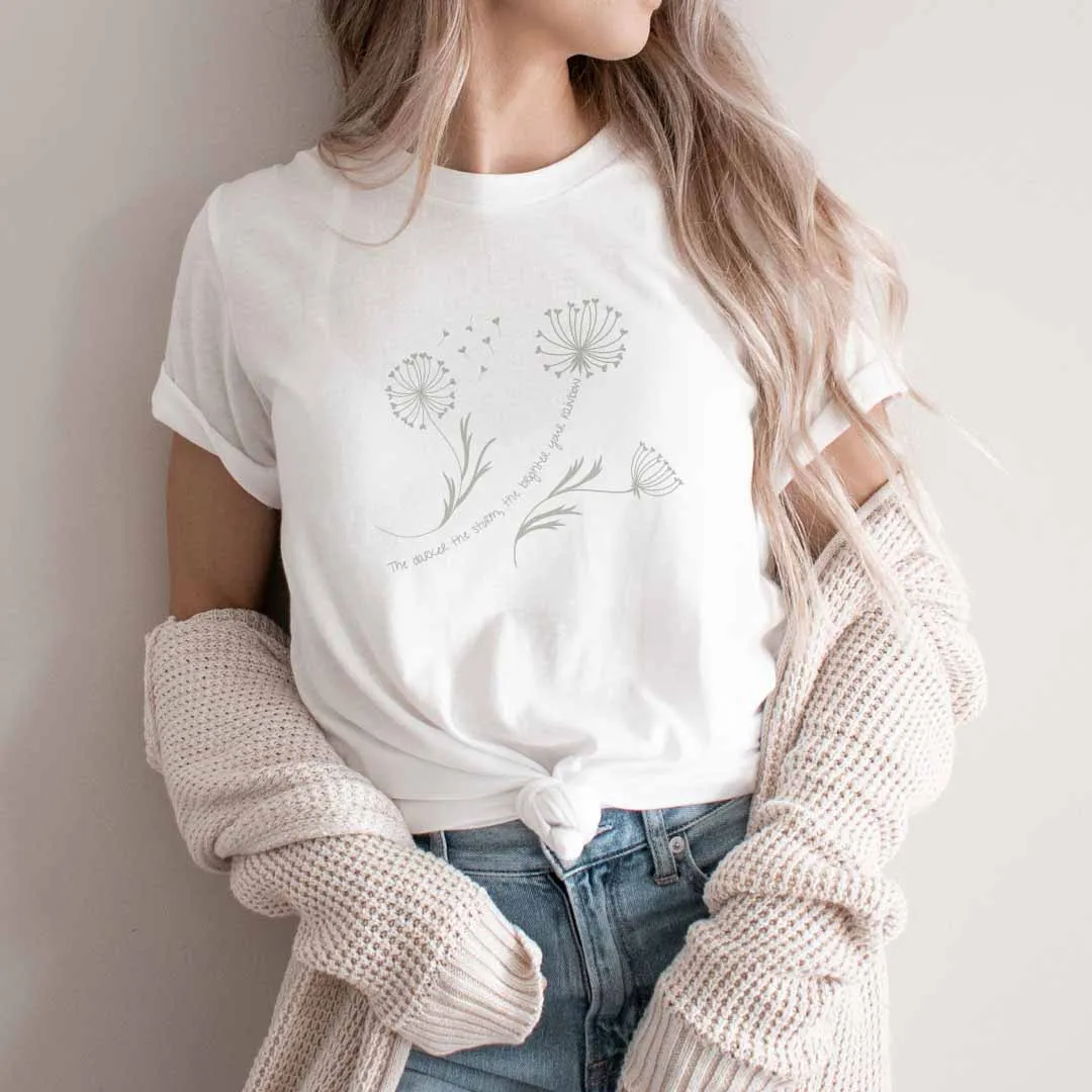 Dandelion Graphic Tee | White