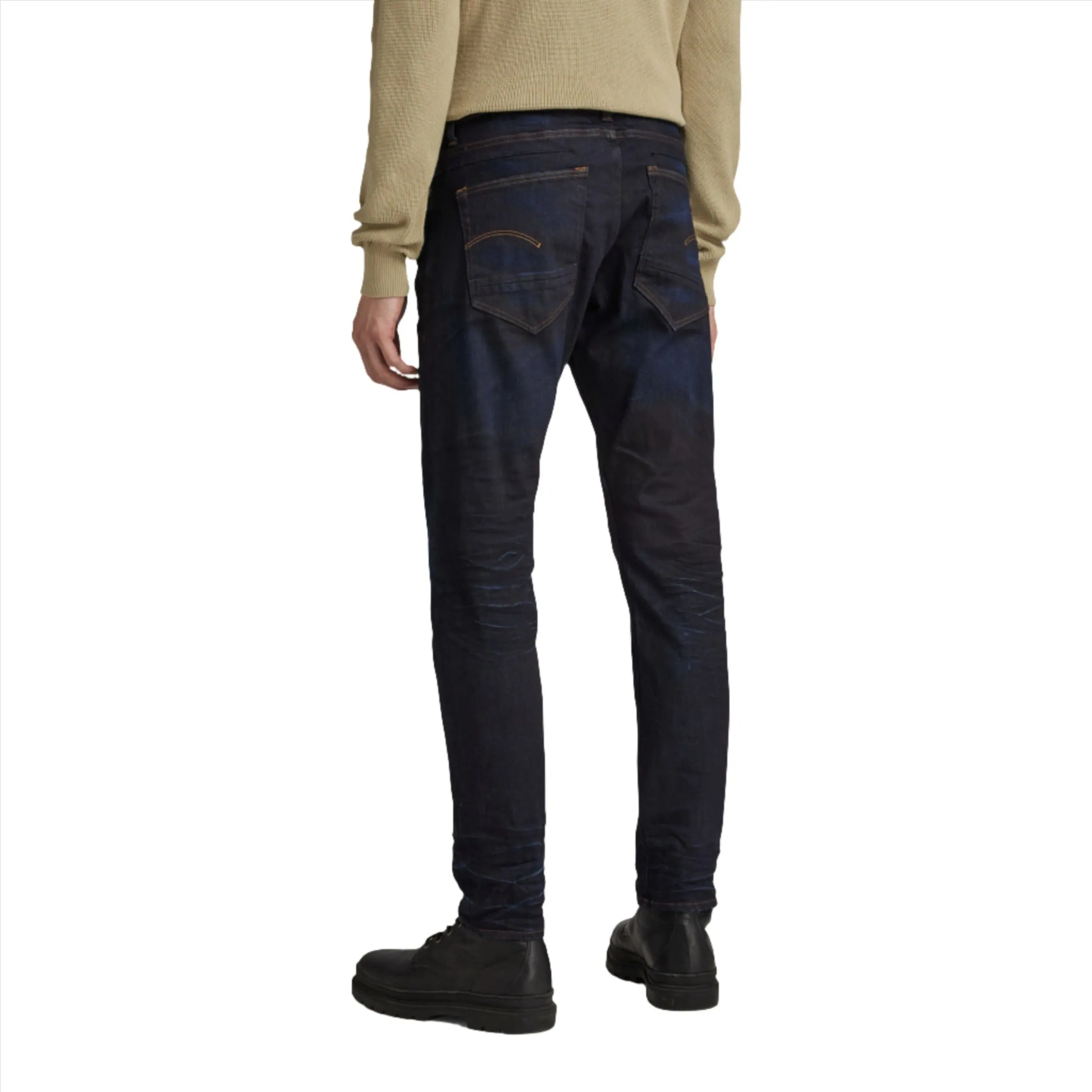 Dark Blue D-Staq 5-Pocket Slim Jeans