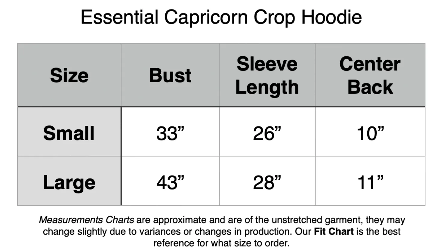 Essential Capricorn Crop Hoodie - Sorcerer Navy