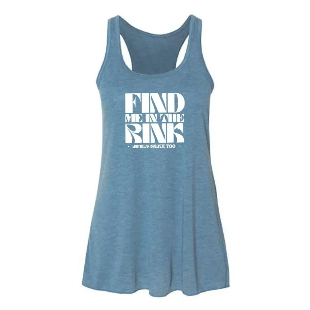 Find Me In The Rink Women's Racerback Tank