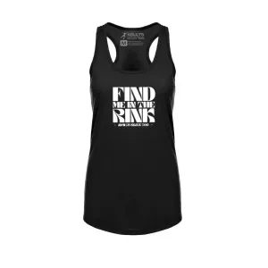 Find Me In The Rink Women's Racerback Tank