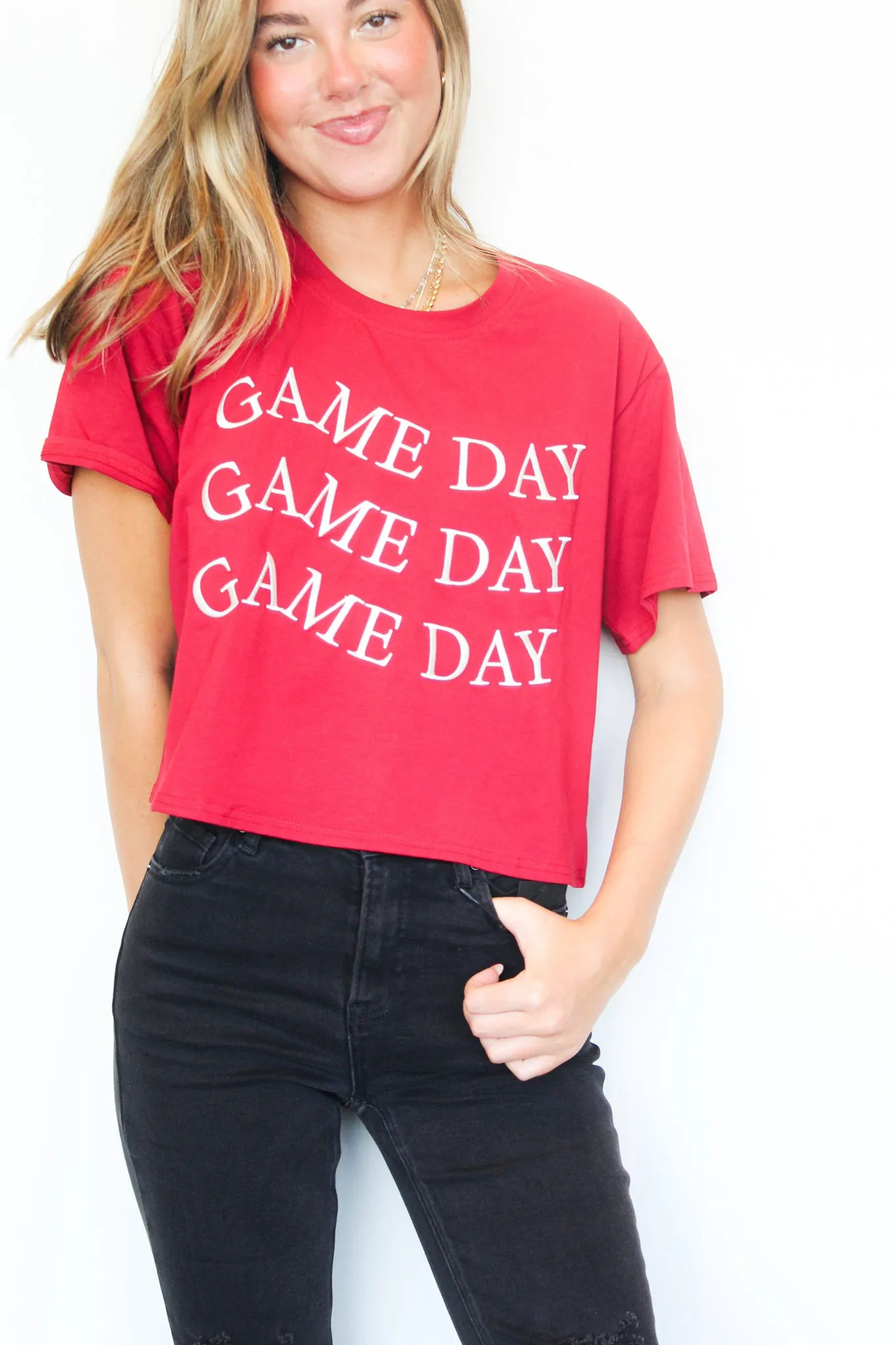 Game Day Cropped Tee