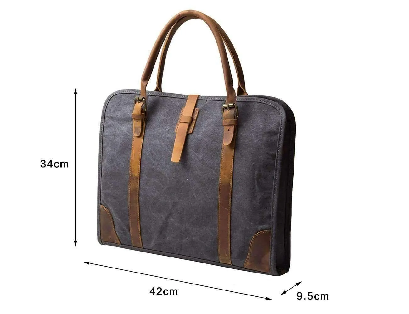 Genuine Leather Business Messenger Briefcase Laptop Bag