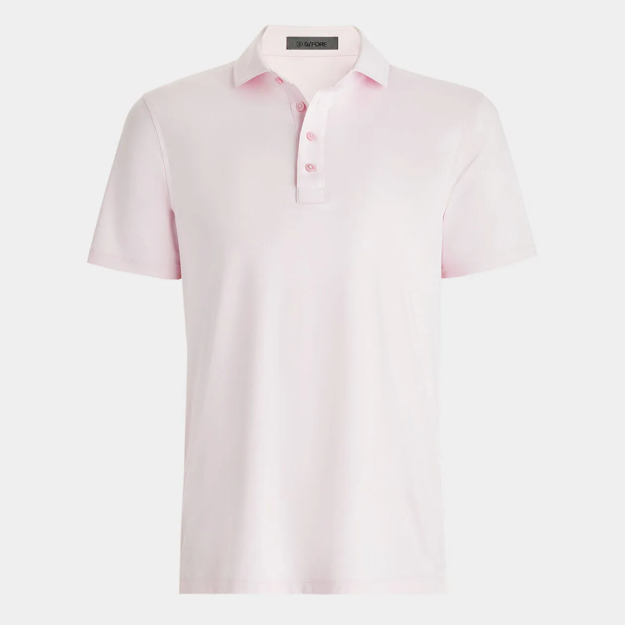 G/Fore Rib Gusset Mélange Ice Nylon Spread Collar Polo