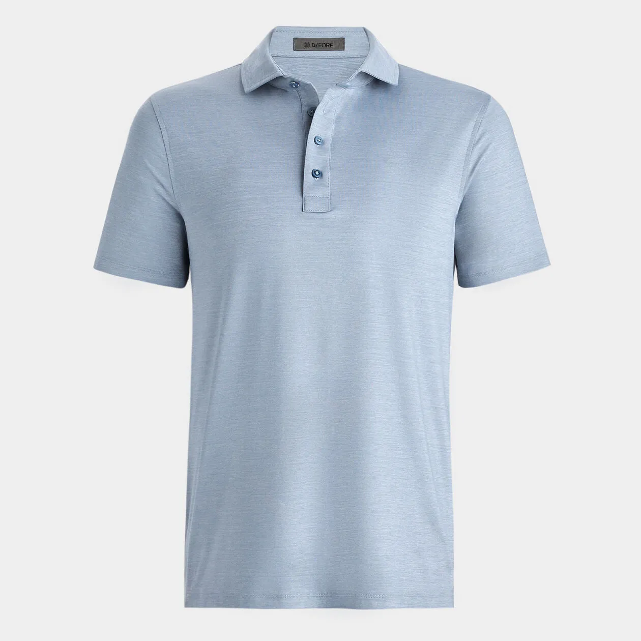 G/Fore Rib Gusset Mélange Ice Nylon Spread Collar Polo