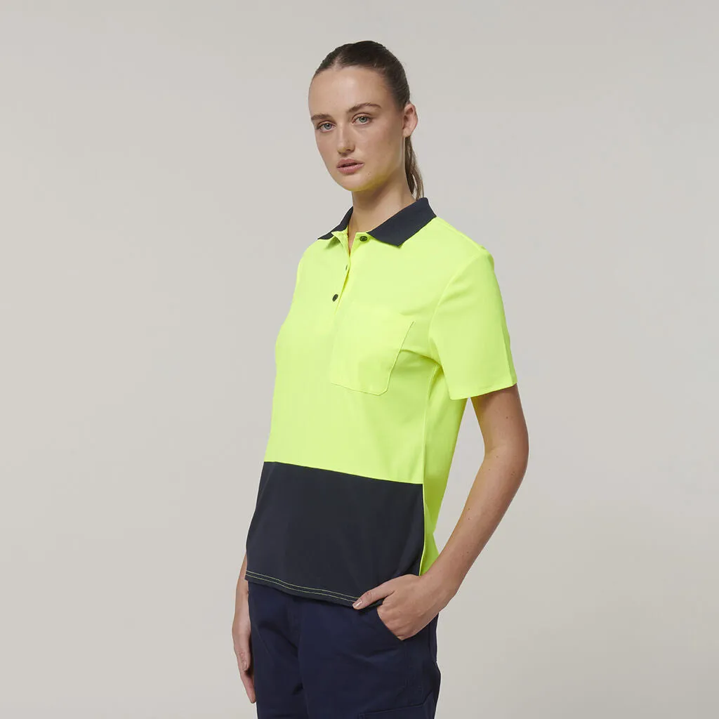 Hard Yakka Womn's Short Sleeve Hi Vis Polo (Y08601)