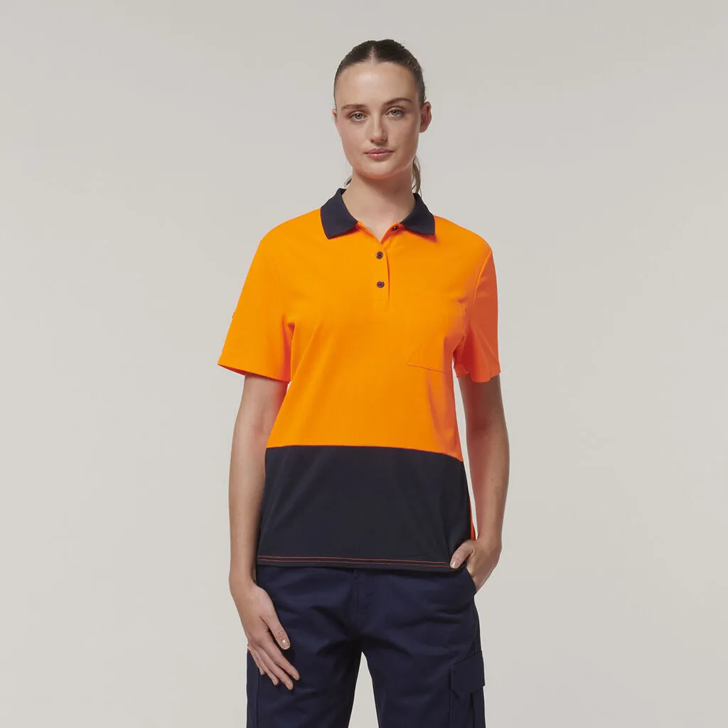 Hard Yakka Womn's Short Sleeve Hi Vis Polo (Y08601)