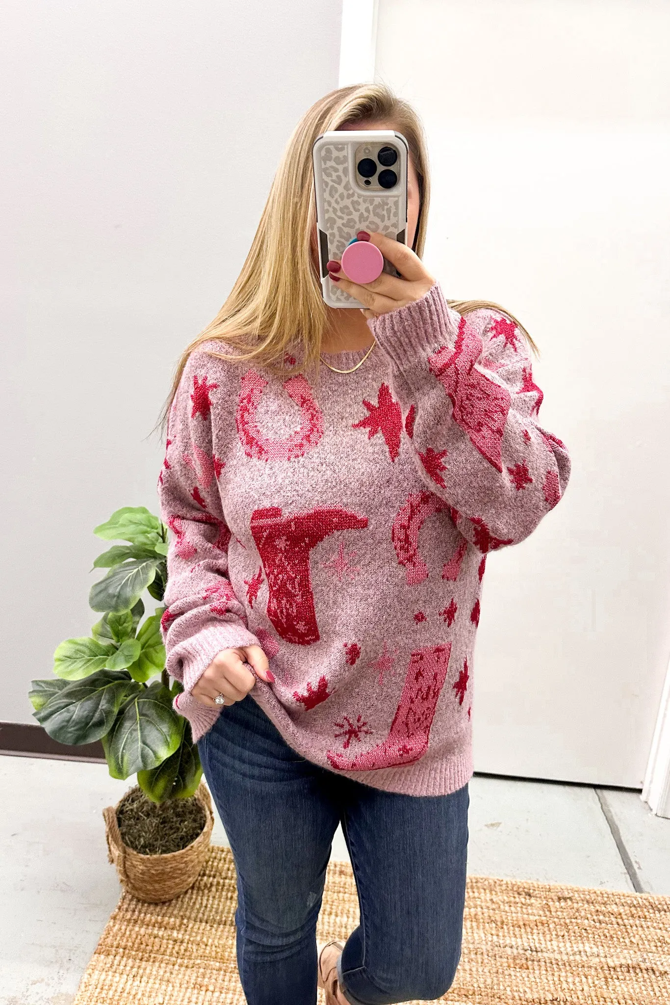 Let's Go Girls Sweater, Blush